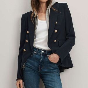 Veronica Beard | NWT! Miller Dickey Jacket Navy Double-Breasted Blazer
